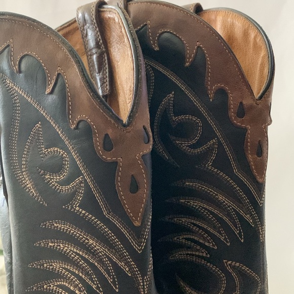 🔥BOULET MEN’S TWO-TONE WESTERN LEATHER BOOTS🔥 - Picture 7 of 15